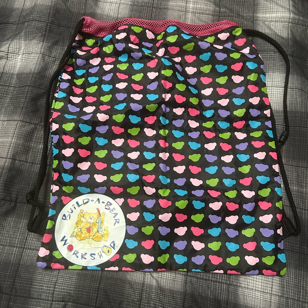 Colorful Build-a-bear Drawstring Backpack - Picture 2 of 2